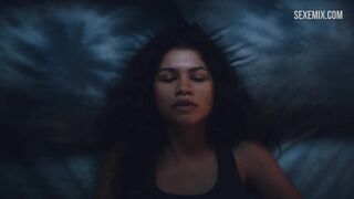 Zendaya Height se masturba en la cama, serie - Euphoria