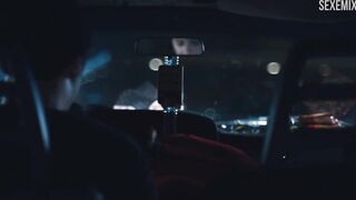 Barbie Ferreira pipe en voiture, scène dans - Euphoria