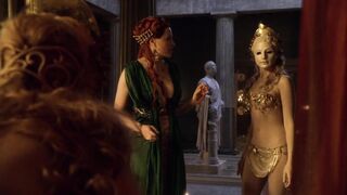 Escena sexy de Brooke Harman en la serie - Spartacus