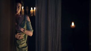 Jaime Murray espía a Lucy Lawless durante el sexo, escena en Spartacus