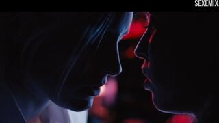 Erika Linder seduce en un bar, escena en Below Her Mouth