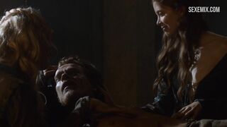 Sexo com carícias de Charlotte Hope e Stephanie Blacker, cena em Game of Thrones