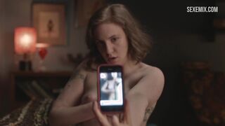 Selfie en topless de Lena Dunham, escena en Girls