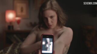 Selfie en topless de Lena Dunham, escena en Girls