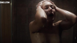 Josefin Asplund desnuda en la ducha, escena en Sanctuary s01e03e06 (2019)