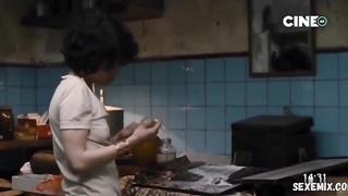 Dolores Fonzi breasts scene in Salamandra (2008)