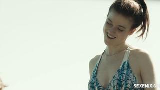 Rose Leslie underwear scene in Honeymoon (2014)