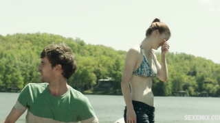 Rose Leslie underwear scene in Honeymoon (2014)