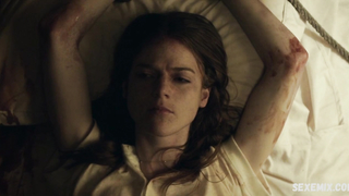 Rose Leslie underwear scene in Honeymoon (2014)