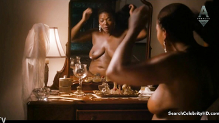 Queen Latifah y Tika Sumpter lésbico de ébano, escena en Bessie 2015