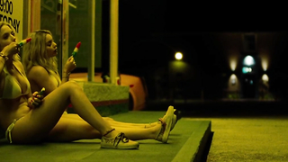 Vanessa Hudgens desnuda, Ashley Benson desnuda, escena erótica - Spring Breakers (2013)